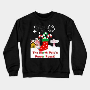 Candy Cane Christmas Stocking Crewneck Sweatshirt